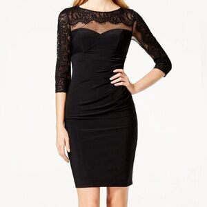 INC International Concepts Lace Midi Dress – Black, Size 4